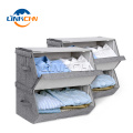 Customized High quality foldable storage novelty non woven storage box for Clothing Organizer